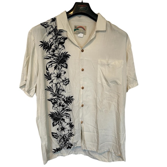 Paradise Found Hawaiian Shirt Size L - Picture 1 of 4